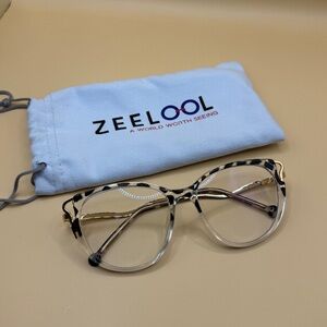 Zeelool Women's Leopard Print Glasses